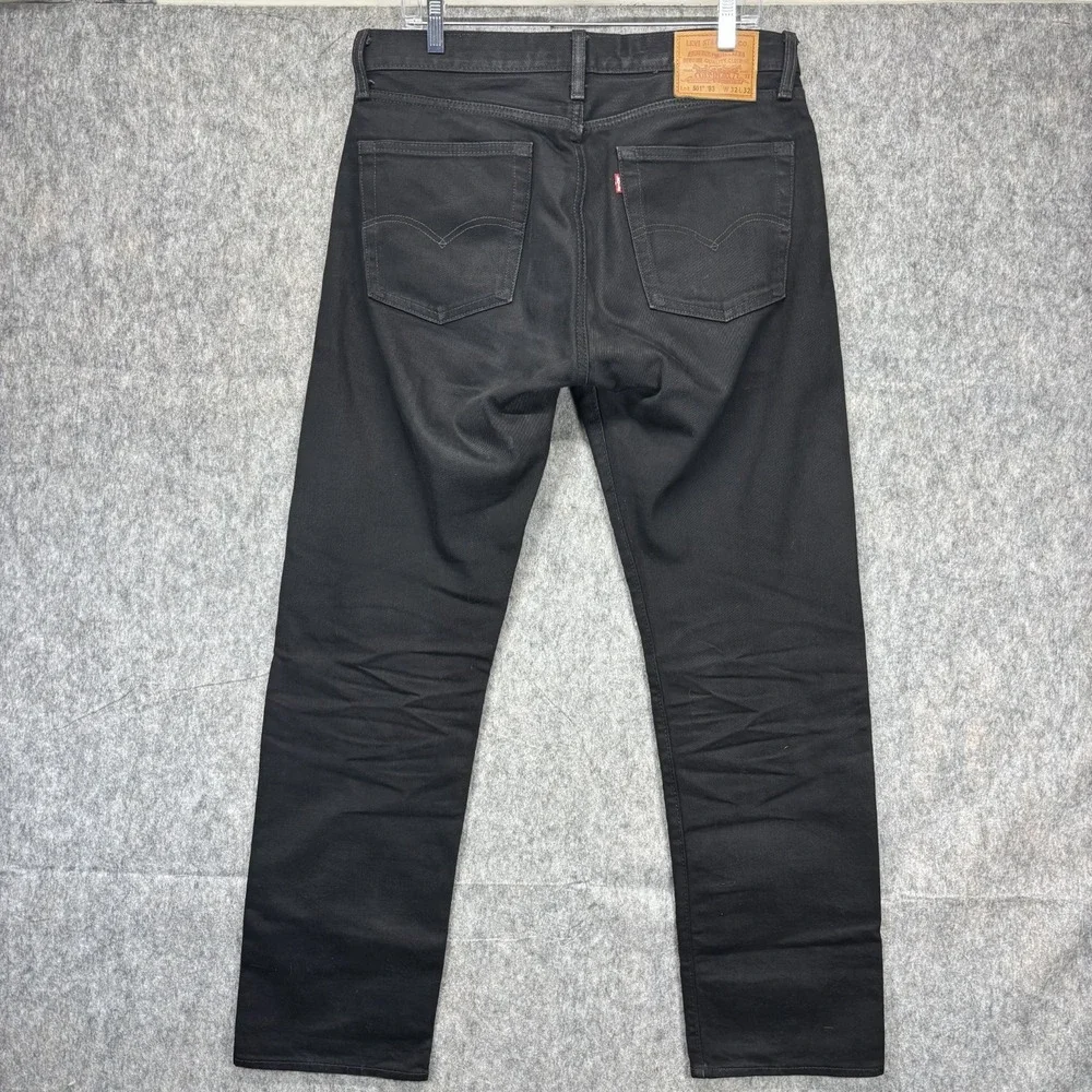 Levi's Premium 501 '93 Jeans Men's 32 x 32 Black Button Fly Straight Americana